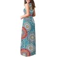 thumbnail image 3 of Vestido largo suelto sin mangas de verano para mujer Vestido largo casual con bolsillos Ormromra, 3 of 3