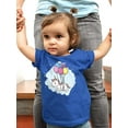 thumbnail image 2 of Unicorn With Balloons T-Shirt Infant -Image by Shutterstock,  12 Months, 2 of 4