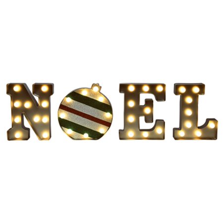 Mr Christmas 60321 9 inch Plastic Indoor & Outdoor Noel Marquee