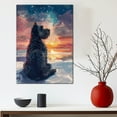 thumbnail image 5 of Kerry Blue Terrier Dog Art Print Poster, Wall art Canvas Painting Decor, Dog Pop Starry Night Art Home Decor Artwork For Bedroom Living Room Bathroom Décor, 5 of 6