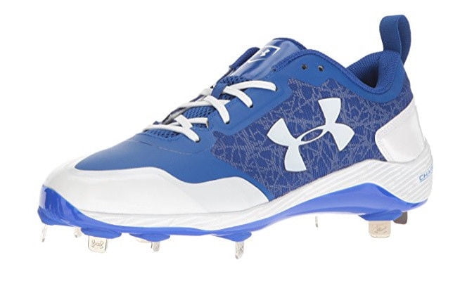 royal blue metal baseball cleats