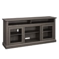 thumbnail image 6 of LegaHome Farmhouse TV Stand, Modern Entertainment Door TV Cabinet for 65 Inch TV, Wooden TV Console Table with Open and Closed Storage Space, Media Console Table for Living Room, Dark Walnut, 6 of 10