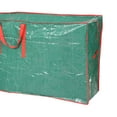 thumbnail image 3 of Bolsa de almacenamiento,Organizador de bolsas de almacenamiento de ramas de árboles de Navidad,Contenedor de almacenamiento navideño con asas de transporte,Bolsa de corona PE Verde Pequeño, 3 of 8