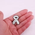 thumbnail image 4 of SIEYIO Ribbon Enamel Brooch Pins Lung Cancers Prevention Awareness Brooch Lapel Badges, 4 of 11
