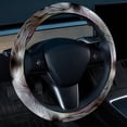 thumbnail image 2 of Print 14.5 Inch Printing PVC Leather Auto Accessories Steering Wheel Cover for Car Wheel Covers, 2 of 6