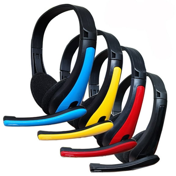 Opvise 3.5mm Wired Stereo Gaming Headset Noise Canceling Lightweight Headphone with Mic