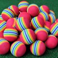 thumbnail image 5 of 8pcs 38mm Rainbow EVA Ball Practice Indoor Training Aid Training Ball (Colorful), 5 of 5