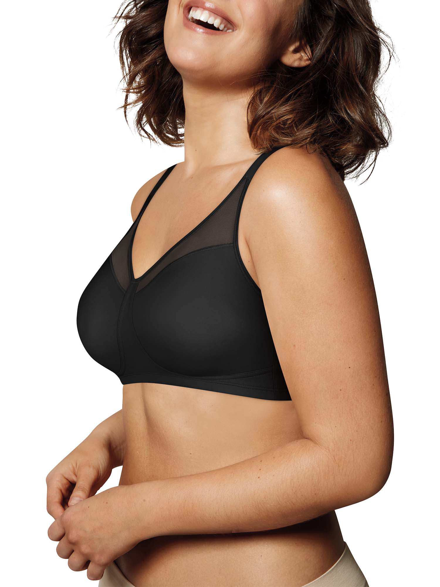 18 Hour Smoothing Minimizer Wirefree Bra Black 38D