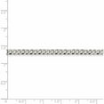 thumbnail image 4 of Sterling Silver 4mm Beveled Curb Chain (20 X 4) Made In Italy qfb100-20, 4 of 5