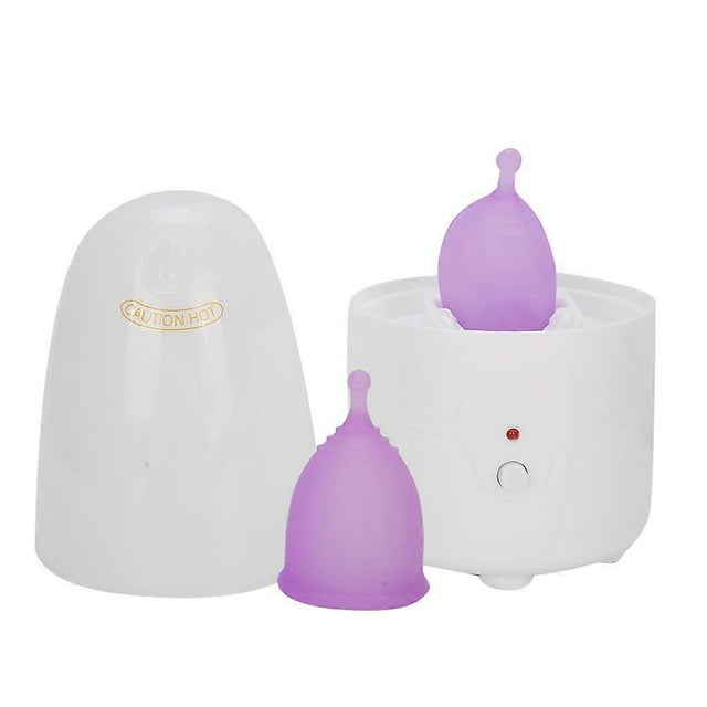Women Menstrual Cup Feminine Hygiene Cup Cleaning Machine Set Menstruation Supplies Reusable (S x 1 L x 1 )