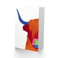 thumbnail image 2 of Bright Highland Scottish Cow Bull Coo Colourful Greetings Card Plus Envelope Blank inside, 2 of 3