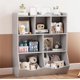 thumbnail image 1 of Gris three-tier para niños toy almacenamiento gabinete y estante con cubby organizer para storing books y toys in dormitorio y playroom, 1 of 9