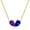 Feb-Created Violet, variant on Turandoss Diamond Necklace for Women Girls 14K Gold Plated Emerald Birthstone Necklace Mothers Dainty Gold Necklace Cubic Zirconia Pendant Jewelry Valentines Day Birthday Gift for Women Jewelry