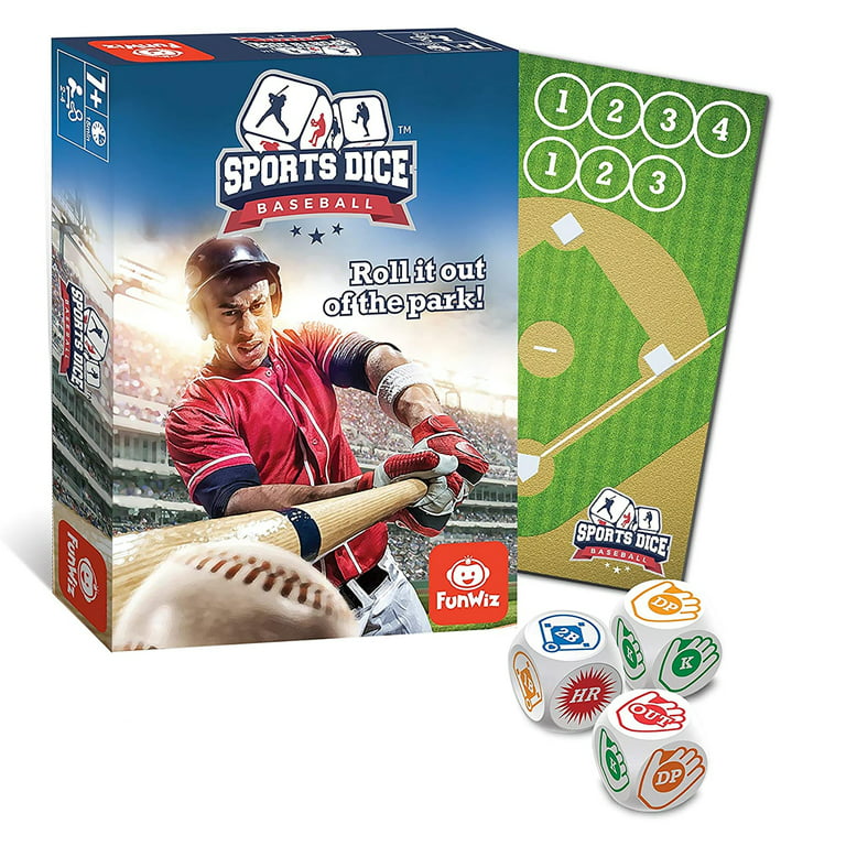 FoxMind Games: Sports Dice, Baseball, Roll it out of the Park, Easy to  Learn, Fun to Play, Play with Up to 4 Players, For Ages 7+ 