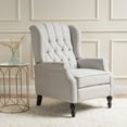 thumbnail image 3 of Bruce Tufted Fabric Wingback Recliner, 3 of 7