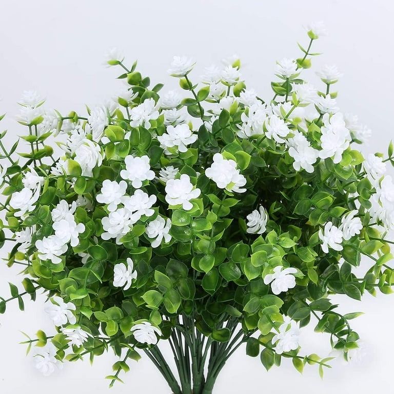 GRNSHTS 6PCS Artificial Flowers, Fake Artificial Greenery UV