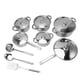 thumbnail image 4 of Juego de utensilios de cocina Nikou de Acero inoxidable con tapas, 4 of 15