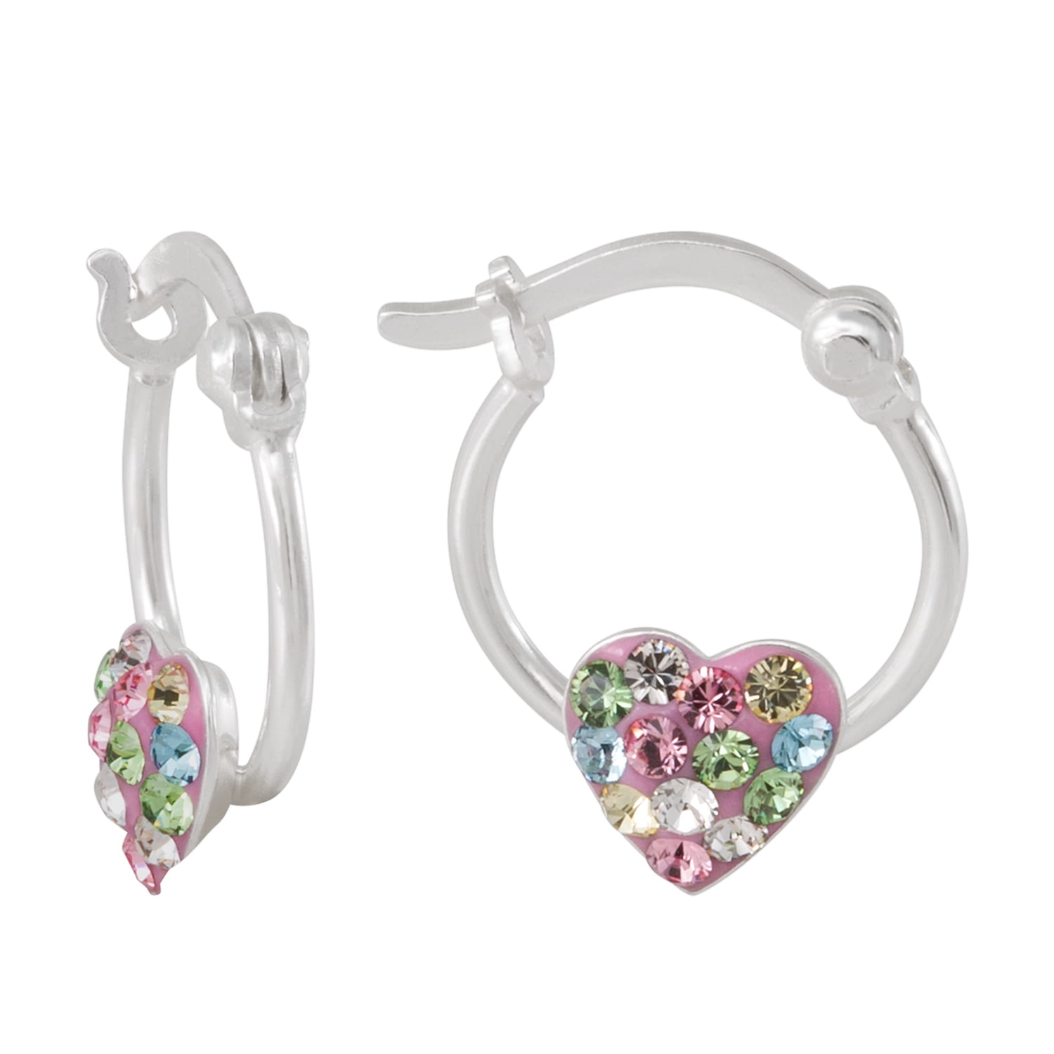 Sterling Silver Childrens Girls PANDA BEAR Stud Earrings Pink Macaroon Gift Box 