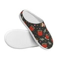 thumbnail image 3 of Lsque coffee mug cup Pattern Womens Comfort Cotton on Scuff With Memory Foam and Anti-skid Sole Slipper-42/43, 3 of 7