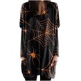 thumbnail image 1 of Tops Para Mujer Elegante Blusa Casual Camisas de Manga Larga Cuello Redondo Bolsillo Suelto Cosplay Impreso Odeerbi ODB165429, 1 of 5