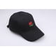 thumbnail image 2 of Gorra de béisbol lisa de algodón con bordado de rosas, 2 of 3