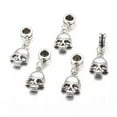 thumbnail image 2 of U8MO 10pcs Tibetan Alloy European Dangle Beads Large Hole Antique Silver Charms Craft-Skull, 2 of 2