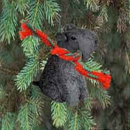 Boston Terrier Dog Ornament - Kerry Blue Terrier Miniature Dog Ornament