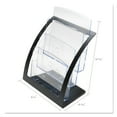 thumbnail image 5 of Deflecto 3-Tier Literature Holder, Leaflet Size, 11.25" W x 6.94" D x 13.31" H, Black, 5 of 9