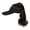 Black+Dark brown, variant on Generic Hat Wig for Women, NEW Baseball Cap Wig with Curly Synthetic Hair Extensions Ponytail Cap Wig Sun Hat with Hair (white&Light brown)