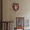 thumbnail image 3 of 3D Animal Tête Statue Résine Décoration Murale pour Salon Chambre Bar, Réaliste Faune Sculpture Design Unique, 3 of 8