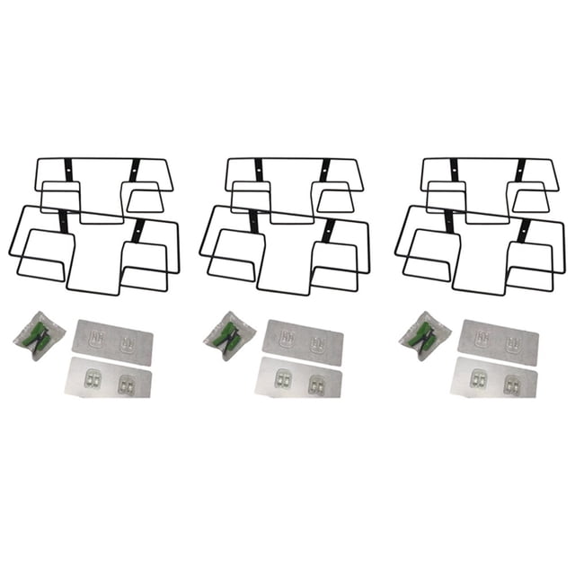 Soporte para Guantera, Dispensador de Guantes Desechables Montado en la Pared, Estante de Guantes de Metal para Organizador de Guantes de Goma, Pañuelos Faciales, 6 Piezas