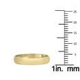 thumbnail image 4 of SZUL Women's 3mm Domed Wedding Band in 14K Yellow Gold, 4 of 8