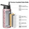 thumbnail image 2 of 18oz Vacuum Insulated Pig Themed Themed Pig Themed Water Bottle Camping & Hiking Stainless Steel Leak Proof Hot Cold, 2 of 6