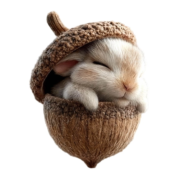 Hometravel Woodland Animal Ornament, 8cm Forest Theme Tree Decoration, Nature Inspired Holiday Pendant for Christmas Tree, Home Display