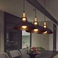 thumbnail image 3 of Hierro industrial E27 Lámpara colgante Lámpara de cocina Retro Pantalla colgante (Negro) Lamparas Tmvgtek Para estrenar, 3 of 8