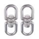 thumbnail image 3 of 2X Hebilla de acero inoxidable anillo universal Hebilla giratoria de 8 anillos M5 2 piezas, 3 of 8