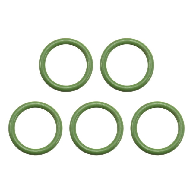5 Pcs de sellos de aceite O Rings de goma 20mm x 15mm x 2.5mm juntas arandelas verdes