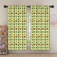 thumbnail image 5 of Butterfly and Multicolor Green Pattern Insulated Teens Curtains Set Of 2, Bedroom Essentials, Toddler Room Decor 52"x63", 5 of 5