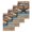 Brown Blue, variant on Texas Star Vintage Kitchen Dish Towels for Drying Dishes Set of 3, Berry Burnt Orange Brown Wooden Waffle Weave Microfiber Hand Tea Bathroom Towels Quick Dry & Absorbent Towel 15.7x23.6