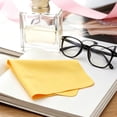 thumbnail image 4 of Microfiber Cleaning Cloth Set, 5 Pack Premium Suede Lens Wipe for Eyeglasses Sunglasses, Soft Camera Screen Cleaner for Delicate Surfaces, 5PC, Black, 4 of 7