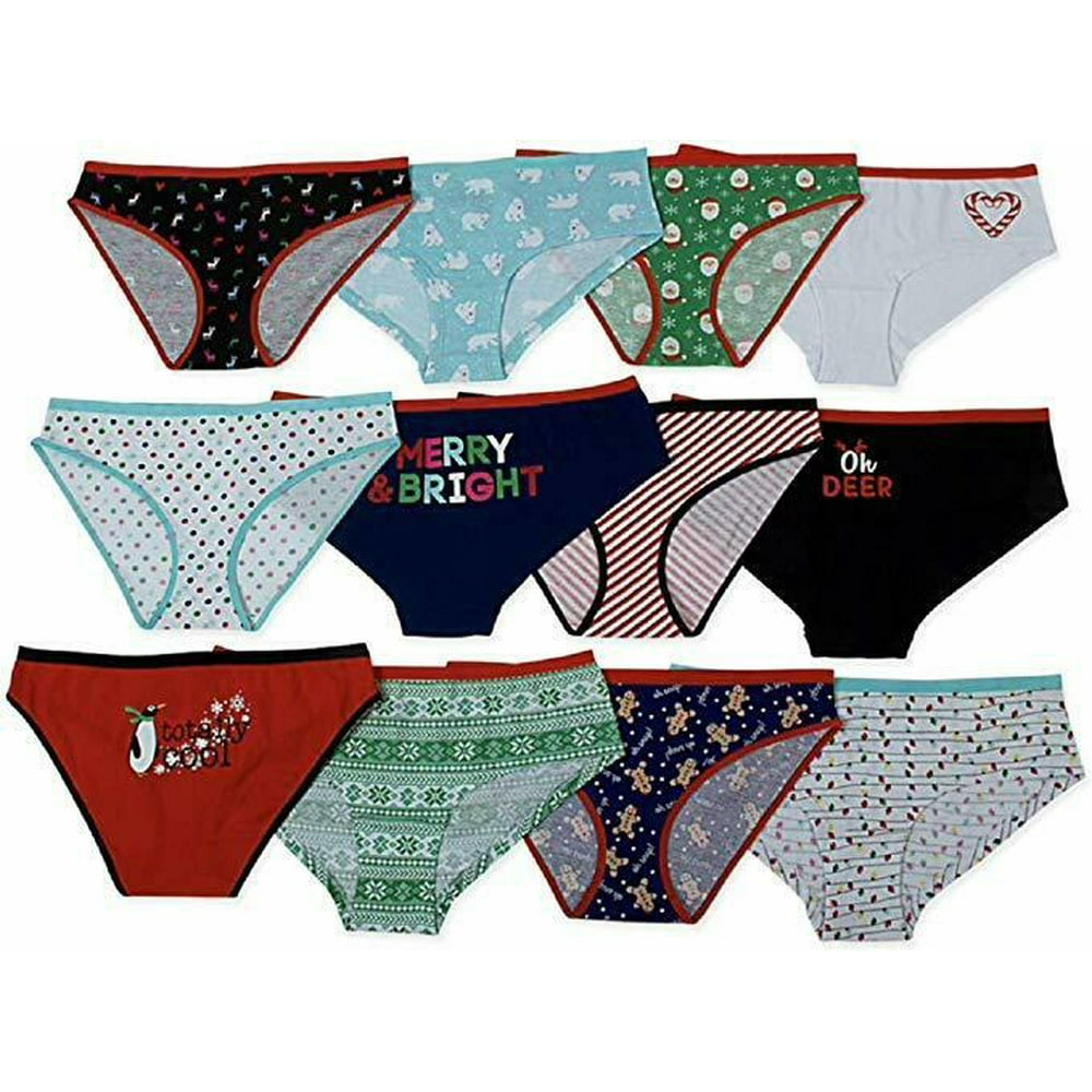 SO 12 Days of Undies Christmas Brief Panties Advent Box Junior SO