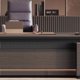 thumbnail image 5 of Executive Drawers Office Desk Vanity L Shaped Standing Monitor Computer Desks Storage Reception Mesa De Escritorio Furniture My Lux Decor Round, 5 of 24
