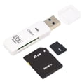 thumbnail image 1 of Lector Tarjetas USB 3.0 2 en 1 Lector Tarjetas Memoria USB A SD TF para PC Portátil (blanco), 1 of 9