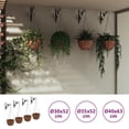 thumbnail image 4 of vidaXL Hanging Basket Brackets with Planters 4 pcs Black Steel, 4 of 10