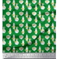 thumbnail image 1 of Soimoi Green Cotton Voile Fabric Bow & Perfume Bottle Women Print Fabric by Yard 56 Inch Wide, 1 of 3