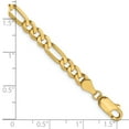 thumbnail image 4 of Leslie 14k Yellow Gold 4.75mm Flat Figaro Chain, 4 of 5