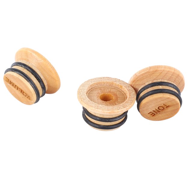 Perilla de tono de guitarra, 3 piezas Perillas de guitarra Tono Perilla de guitarra de madera Reemplazo de perilla de guitarra Salida de alta intensidad