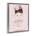 thumbnail image 2 of Stupell Industries Cottage Ballerina With Floral Headdress Gray Floating Frame Canvas Art, 25 x 31, by Creative Studio, 2 of 8