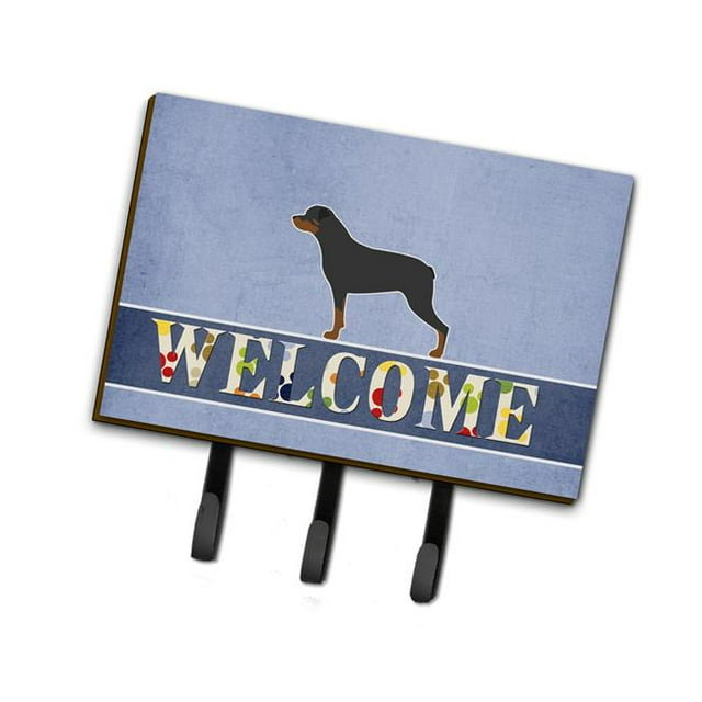Carolines Treasures BB5570TH68 Rottweiler Welcome Leash or Key Holder