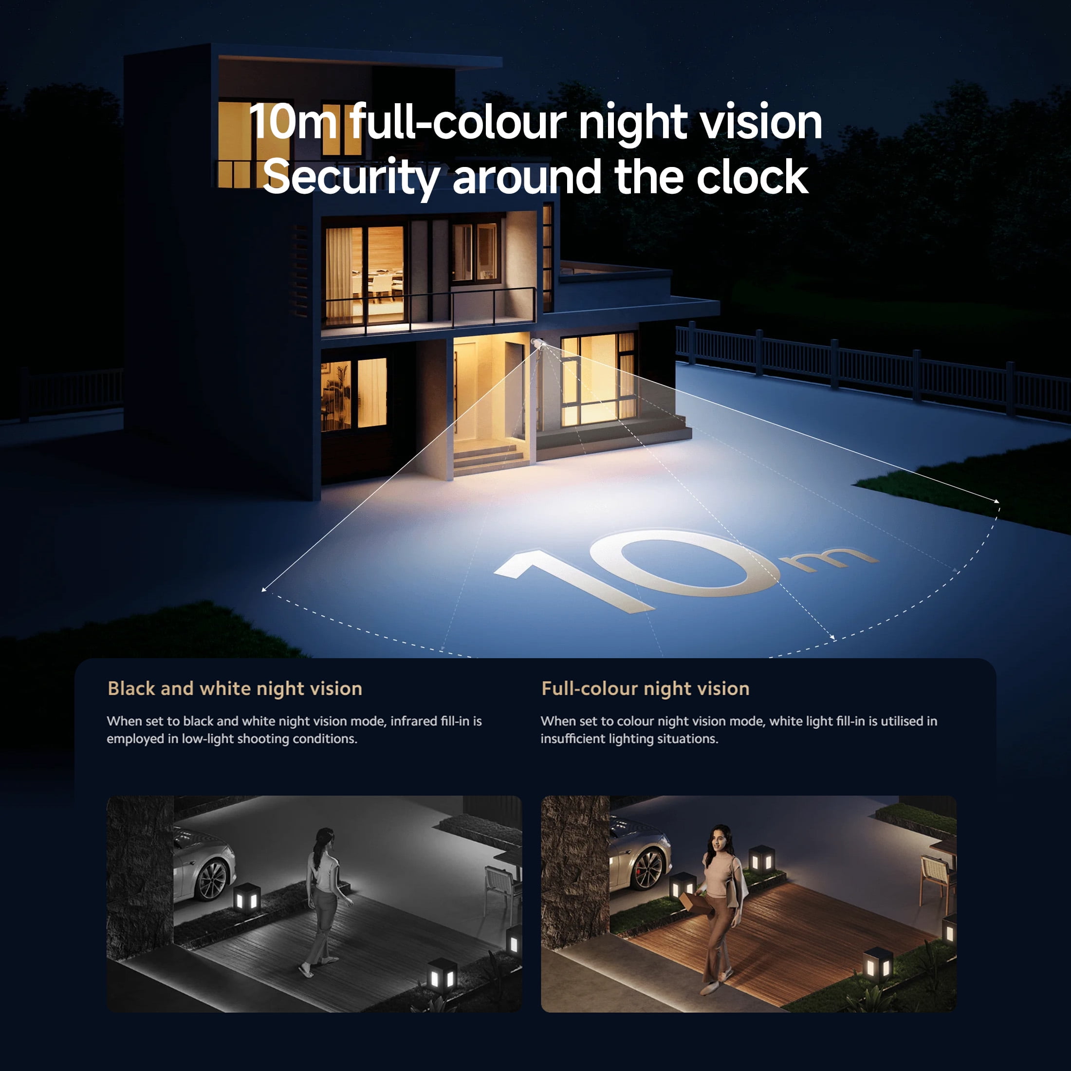 Xiaomi Outdoor Camera BW500 - Solar-Powered Outdoor Security Camera with 2.5K HD, 6-Month Battery Life, AI Motion Detection & IP67 Weatherproof for 24/7 Home Protection